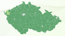 Mapa v území ČR